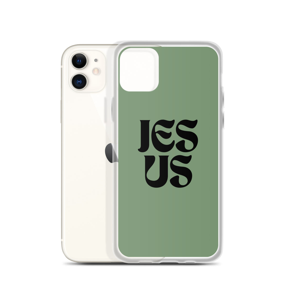 JESUS (green) - Clear Case for iPhone®