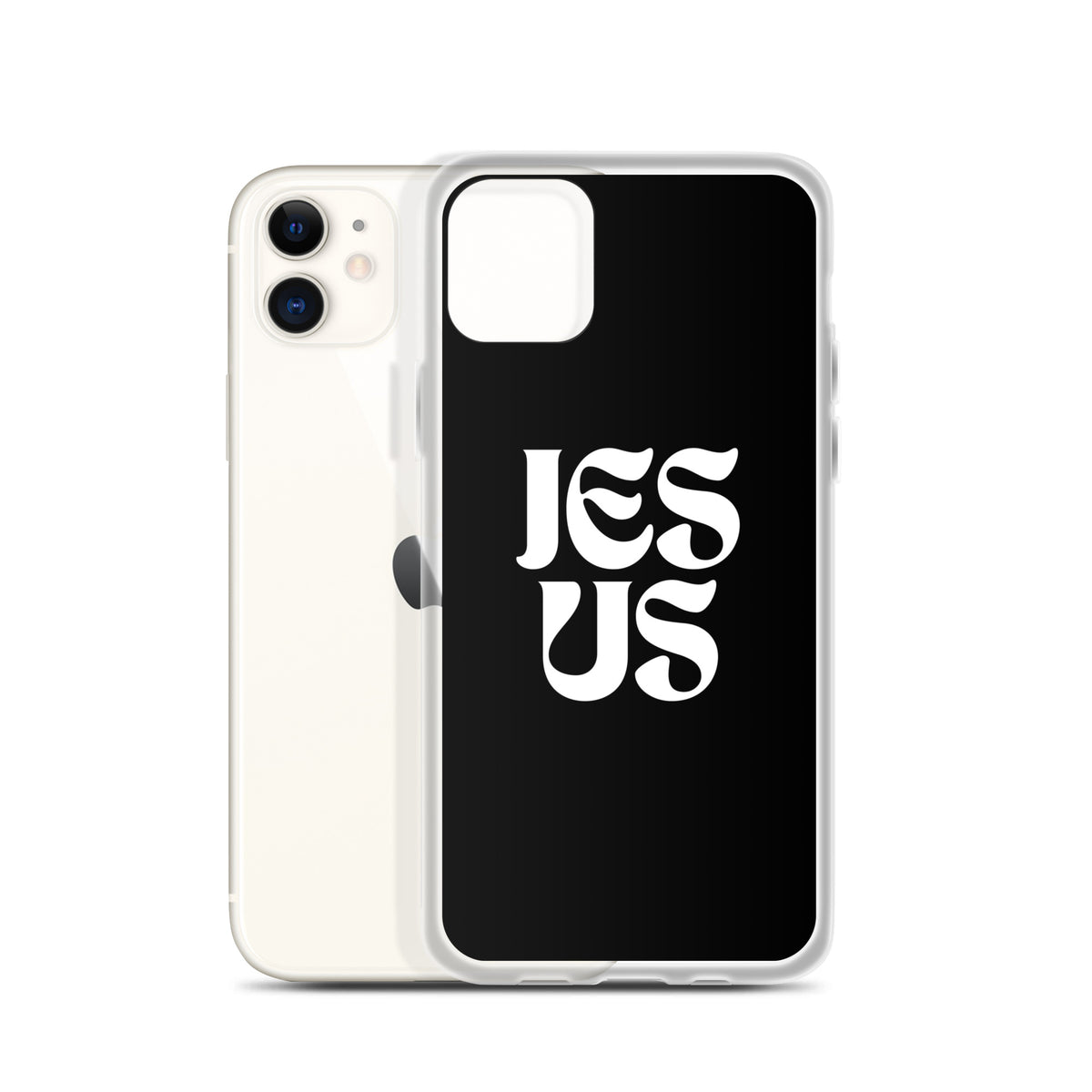 JESUS (black) - Clear Case for iPhone®