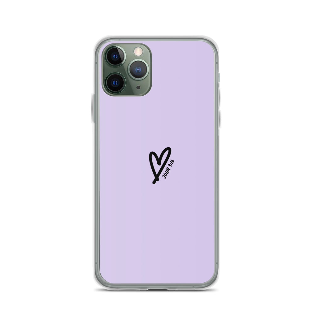 John 3:16 (lilac) - Clear Case for iPhone®