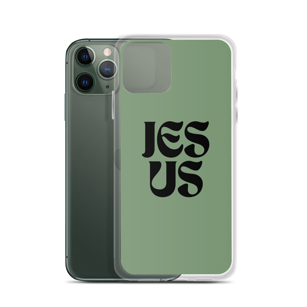 JESUS (green) - Clear Case for iPhone®