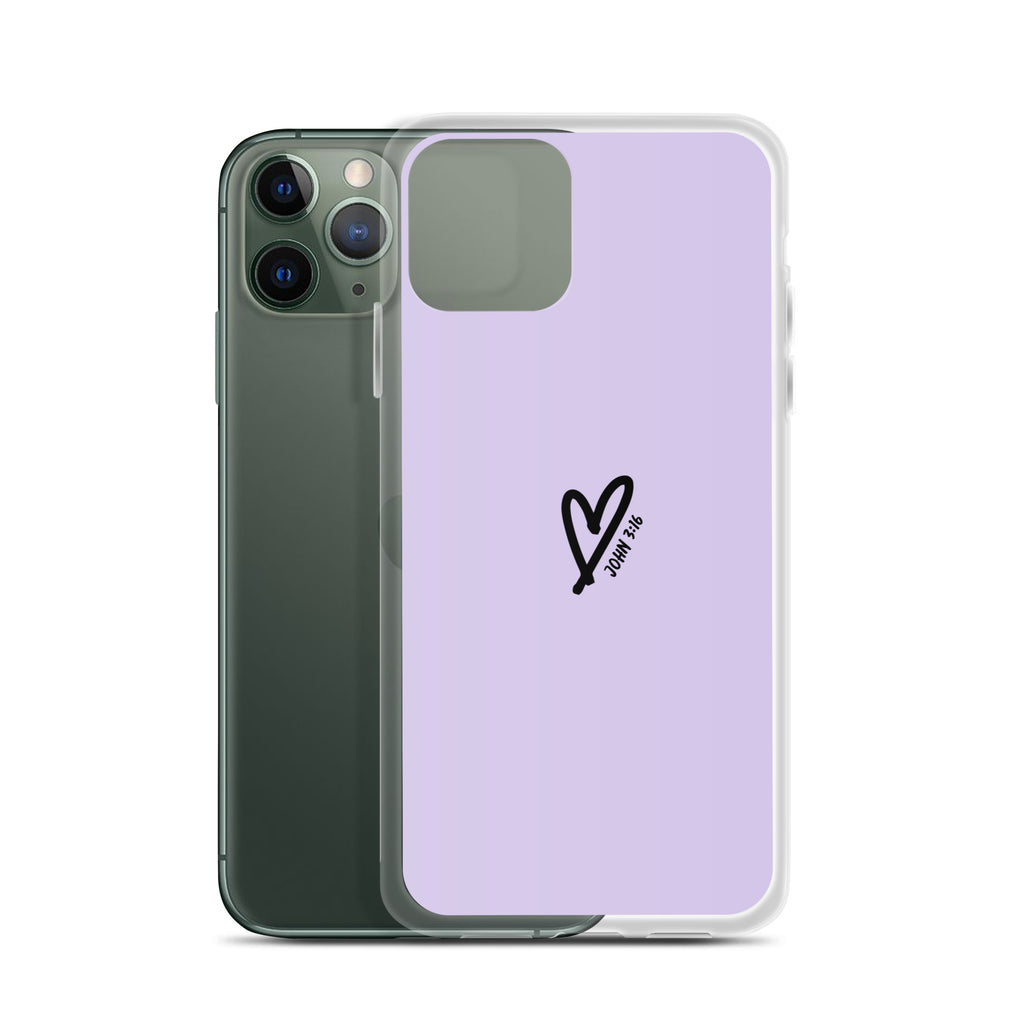 John 3:16 (lilac) - Clear Case for iPhone®