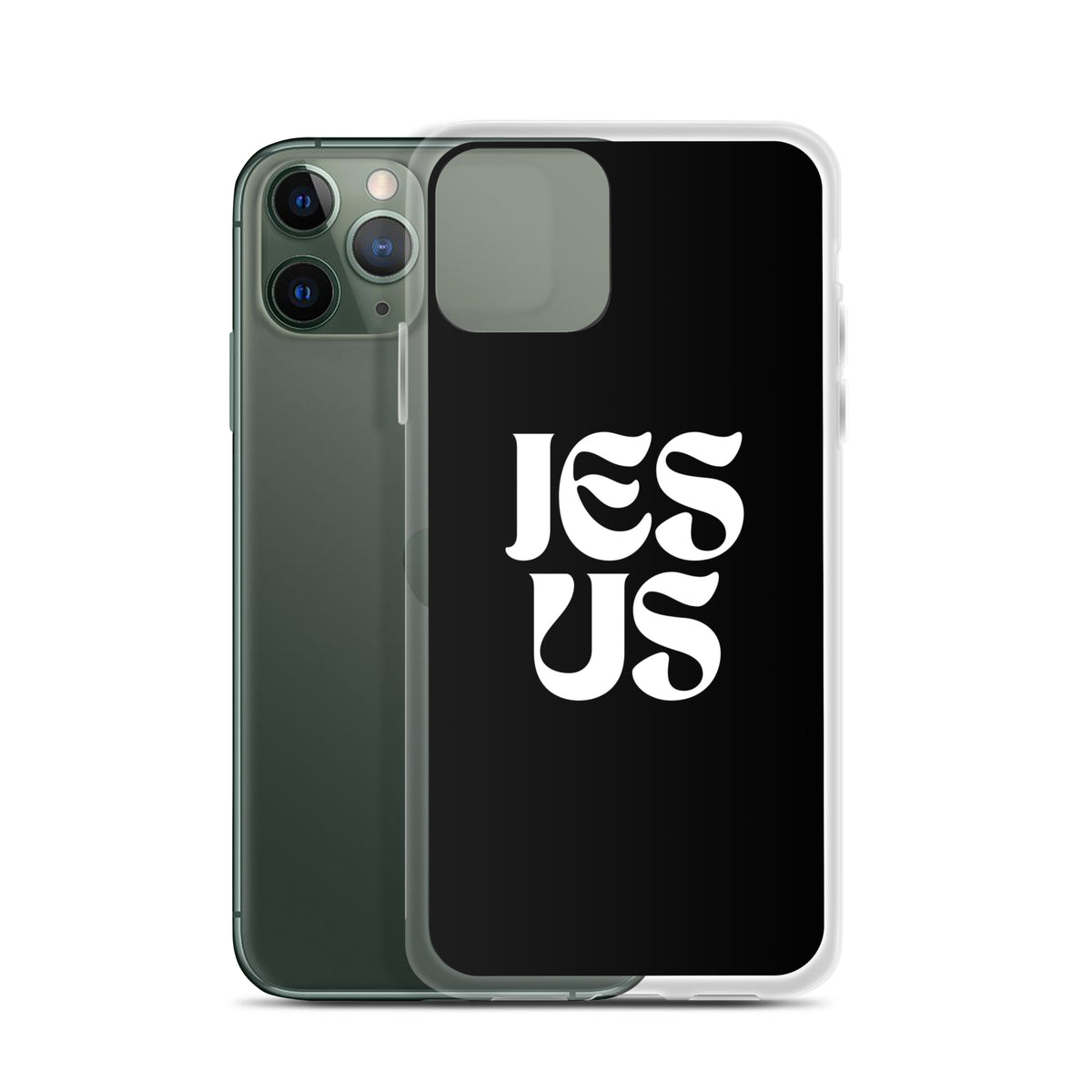 JESUS (black) - Clear Case for iPhone®