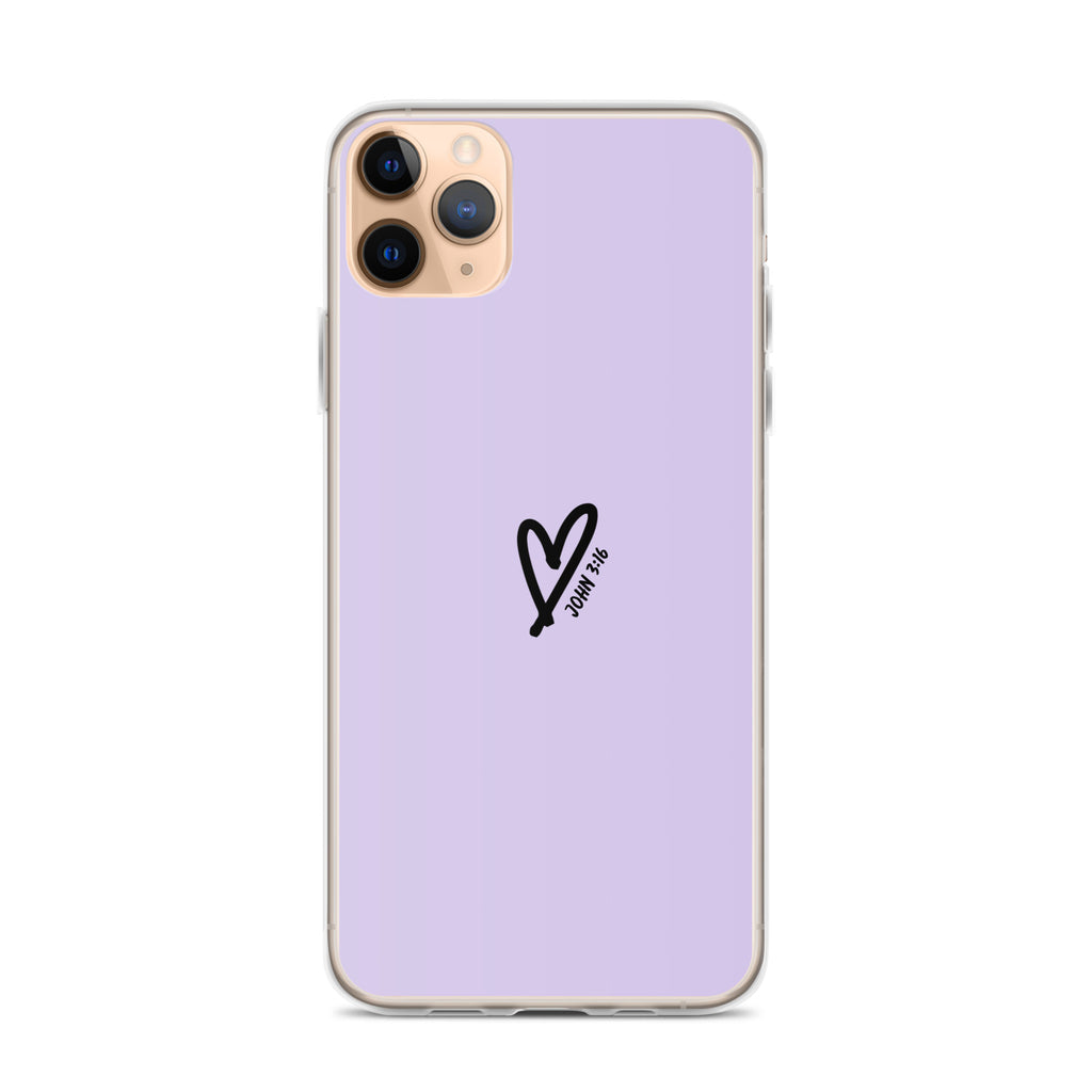 John 3:16 (lilac) - Clear Case for iPhone®