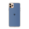 Cross (blue) - Clear Case for iPhone®