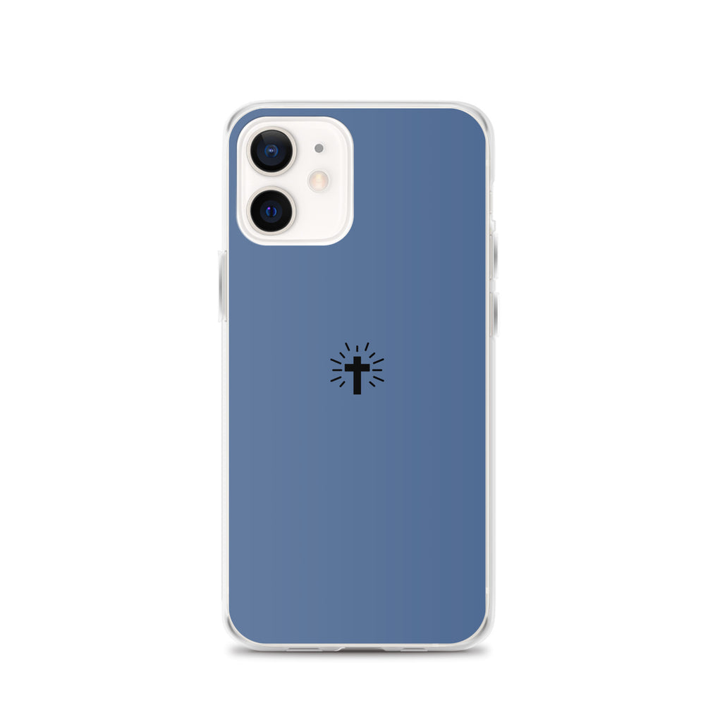 Cross (blue) - Clear Case for iPhone®