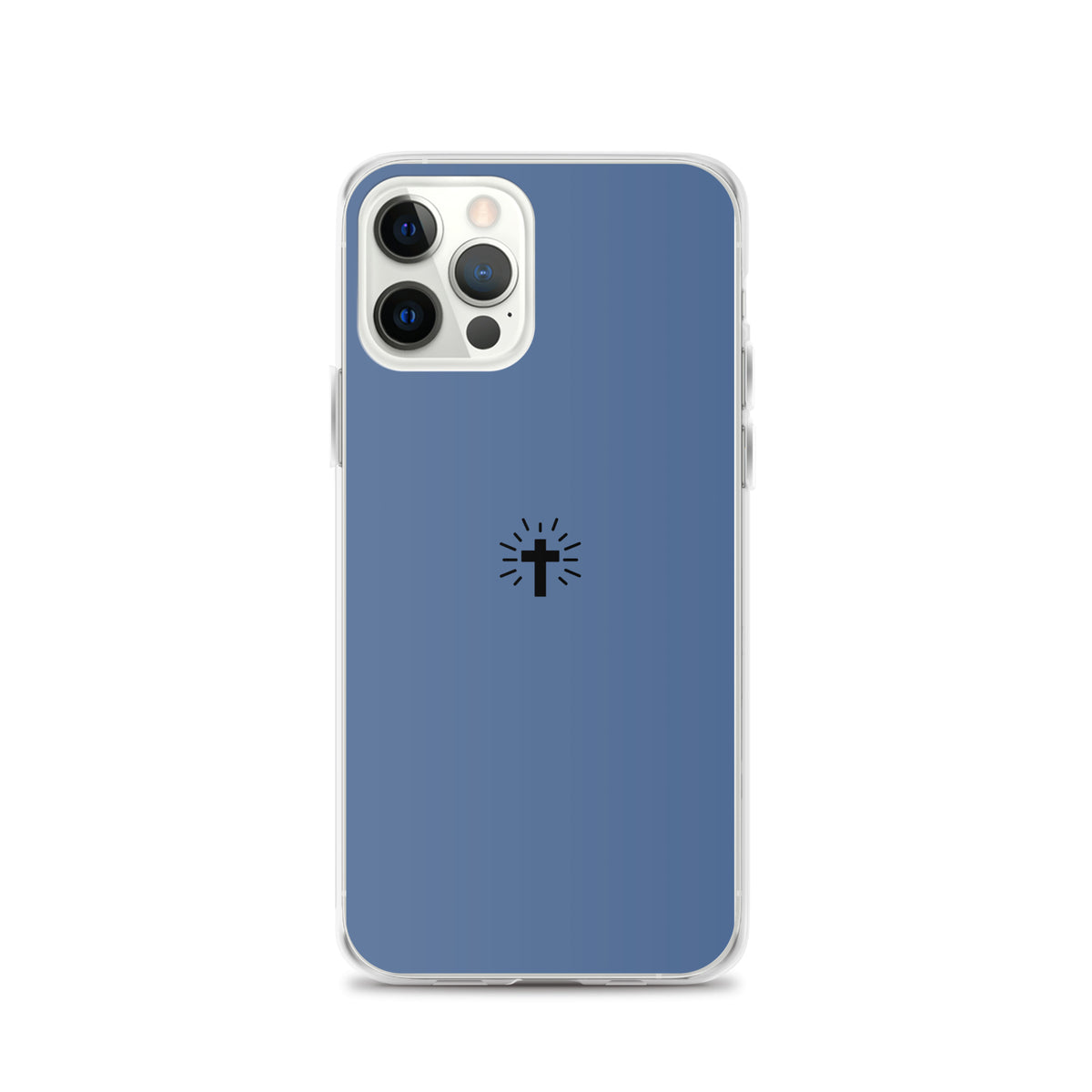 Cross (blue) - Clear Case for iPhone®