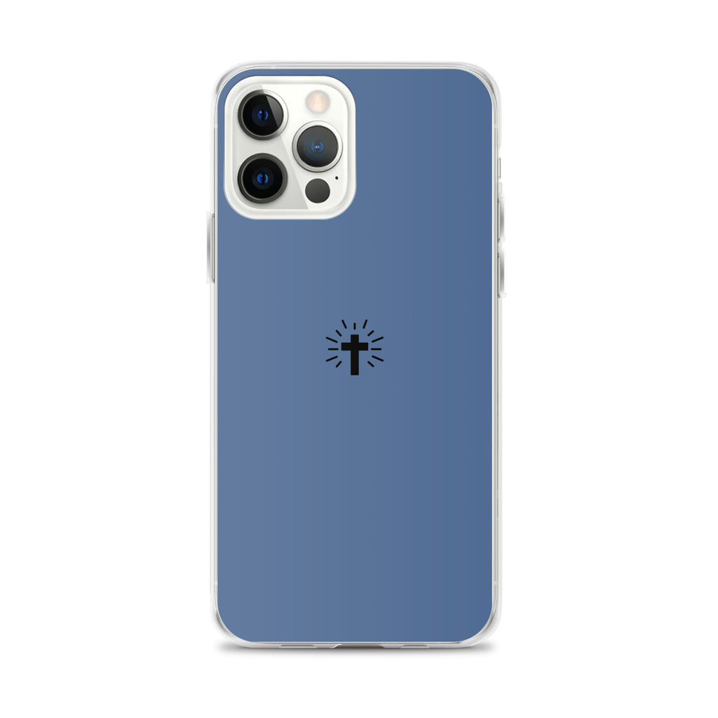 Cross (blue) - Clear Case for iPhone®