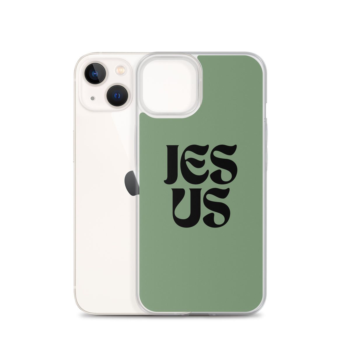 JESUS (green) - Clear Case for iPhone®