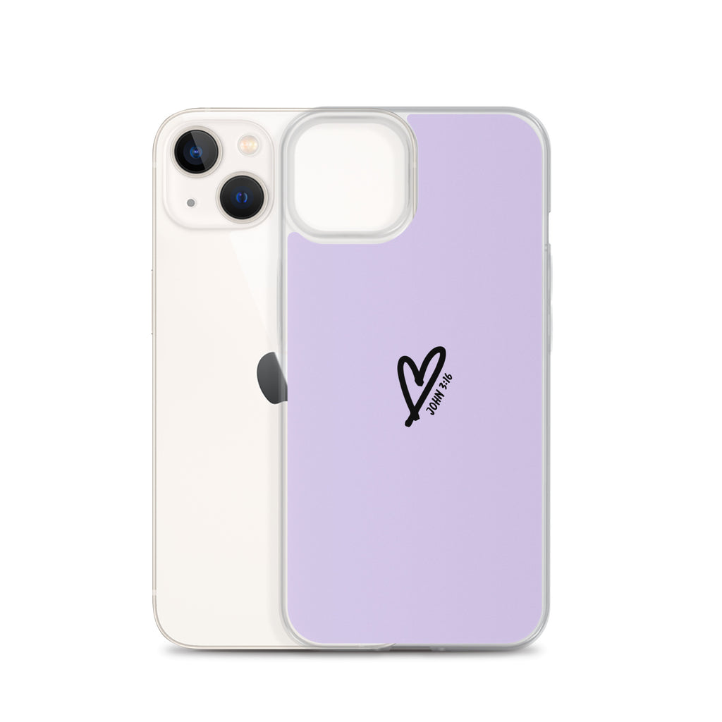 John 3:16 (lilac) - Clear Case for iPhone®