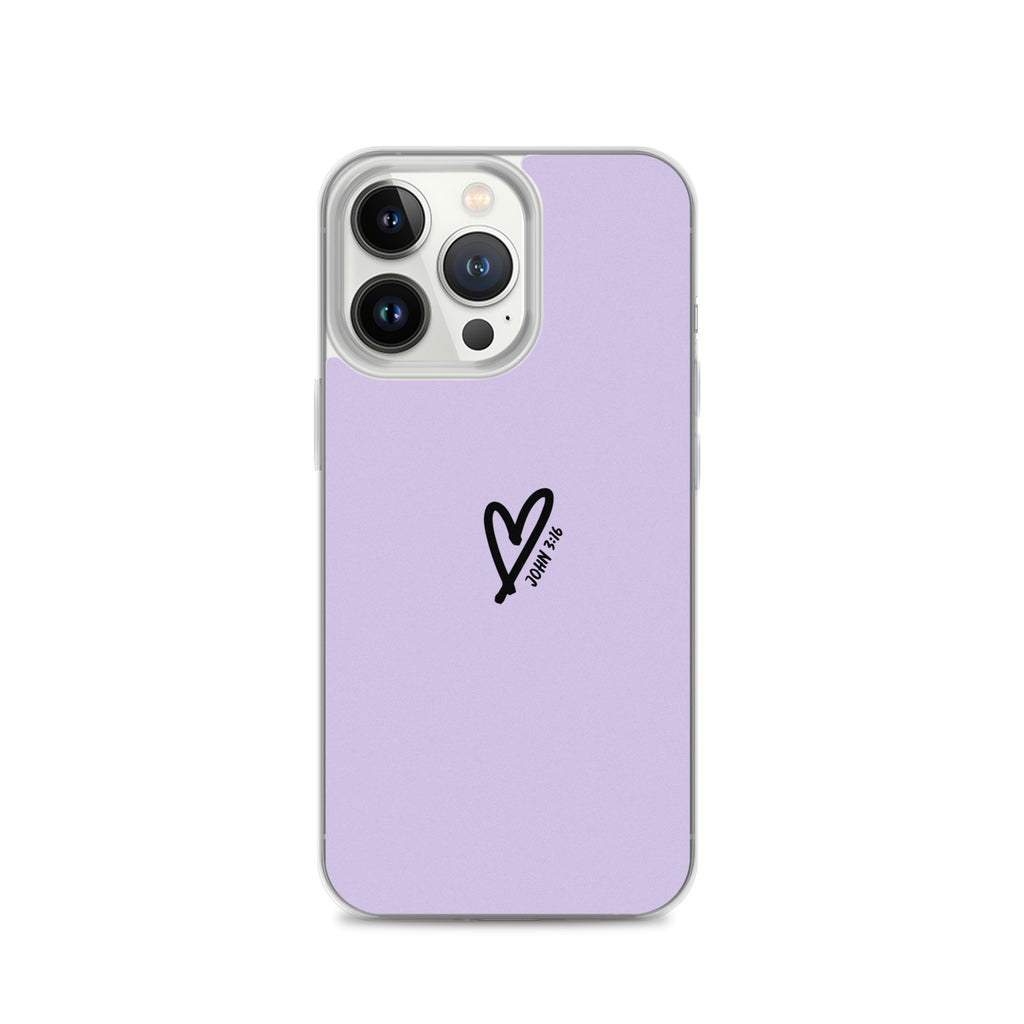 John 3:16 (lilac) - Clear Case for iPhone®