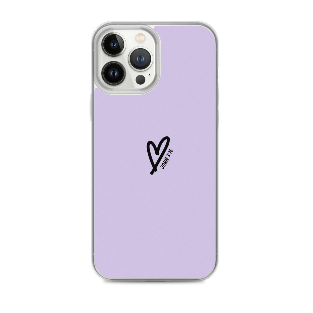 John 3:16 (lilac) - Clear Case for iPhone®