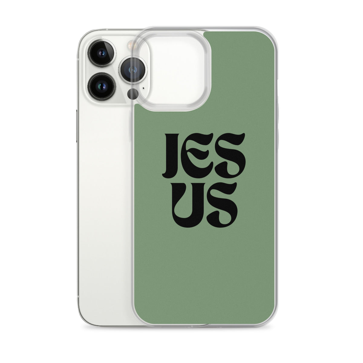JESUS (green) - Clear Case for iPhone®