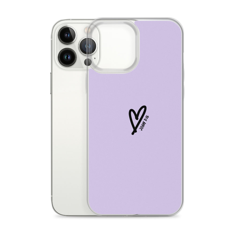 John 3:16 (lilac) - Clear Case for iPhone®