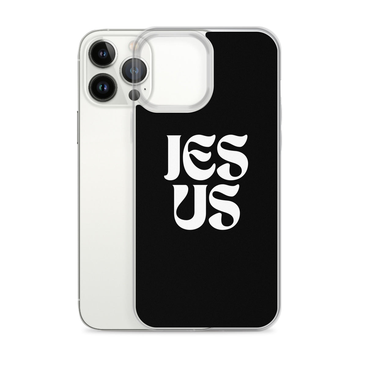 JESUS (black) - Clear Case for iPhone®