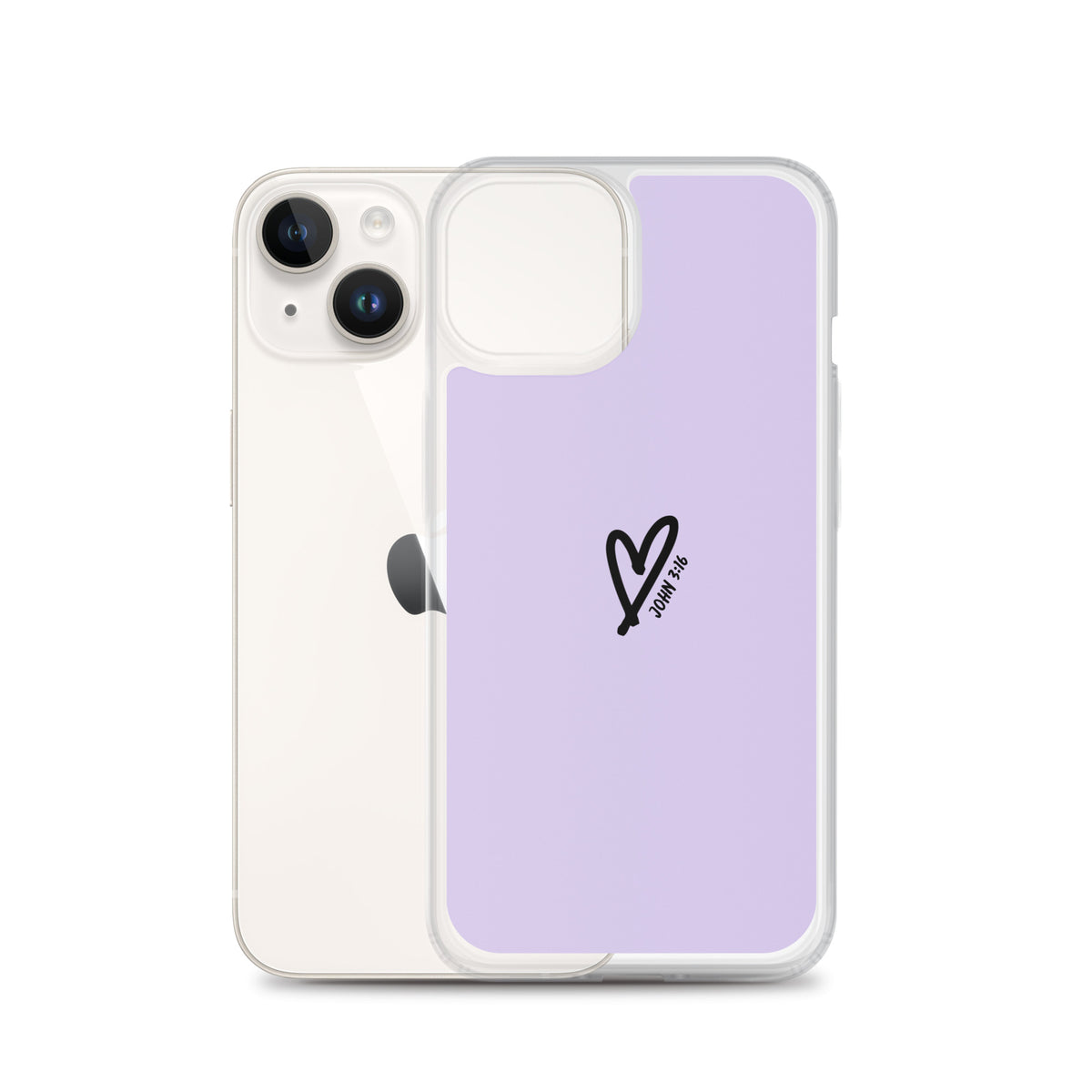 John 3:16 (lilac) - Clear Case for iPhone®