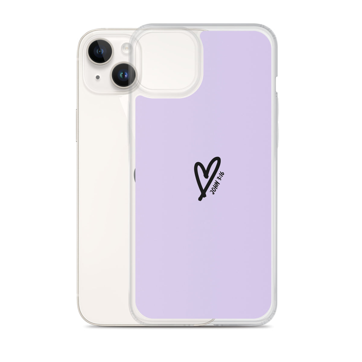 John 3:16 (lilac) - Clear Case for iPhone®