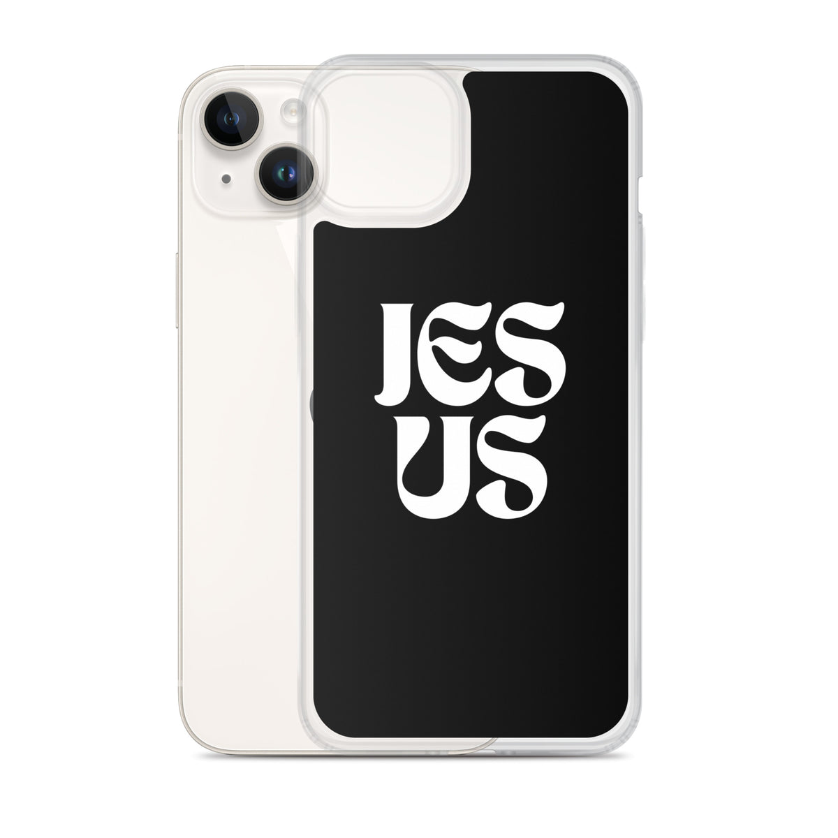 JESUS (black) - Clear Case for iPhone®