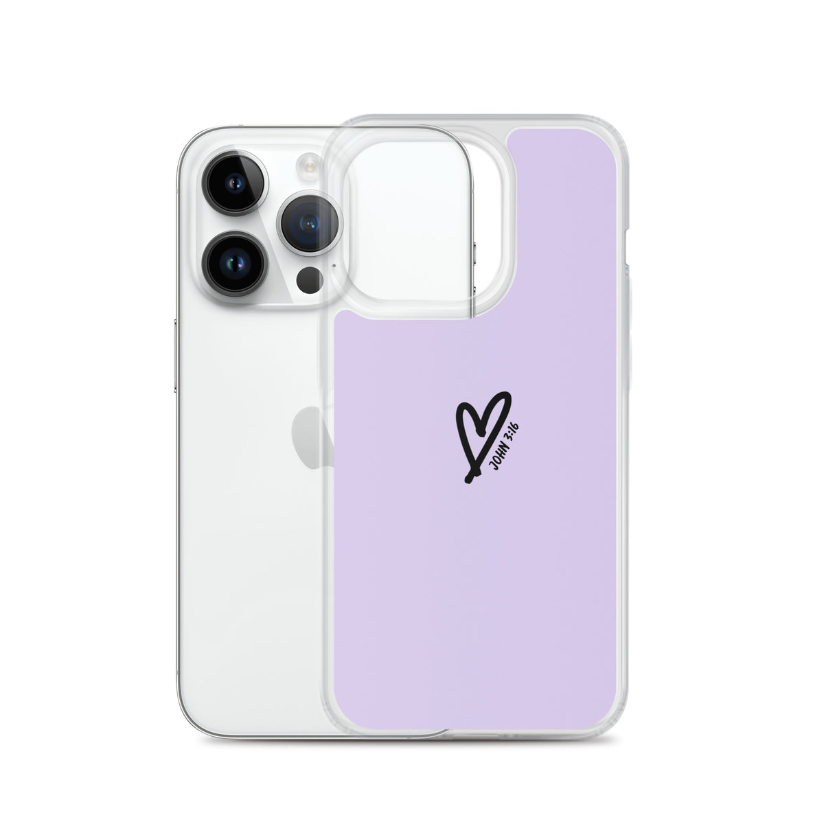 John 3:16 (lilac) - Clear Case for iPhone®