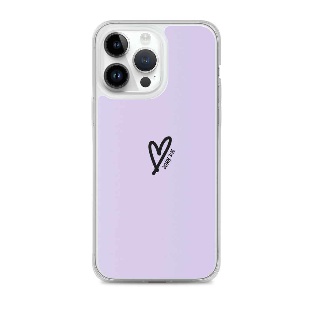 John 3:16 (lilac) - Clear Case for iPhone®