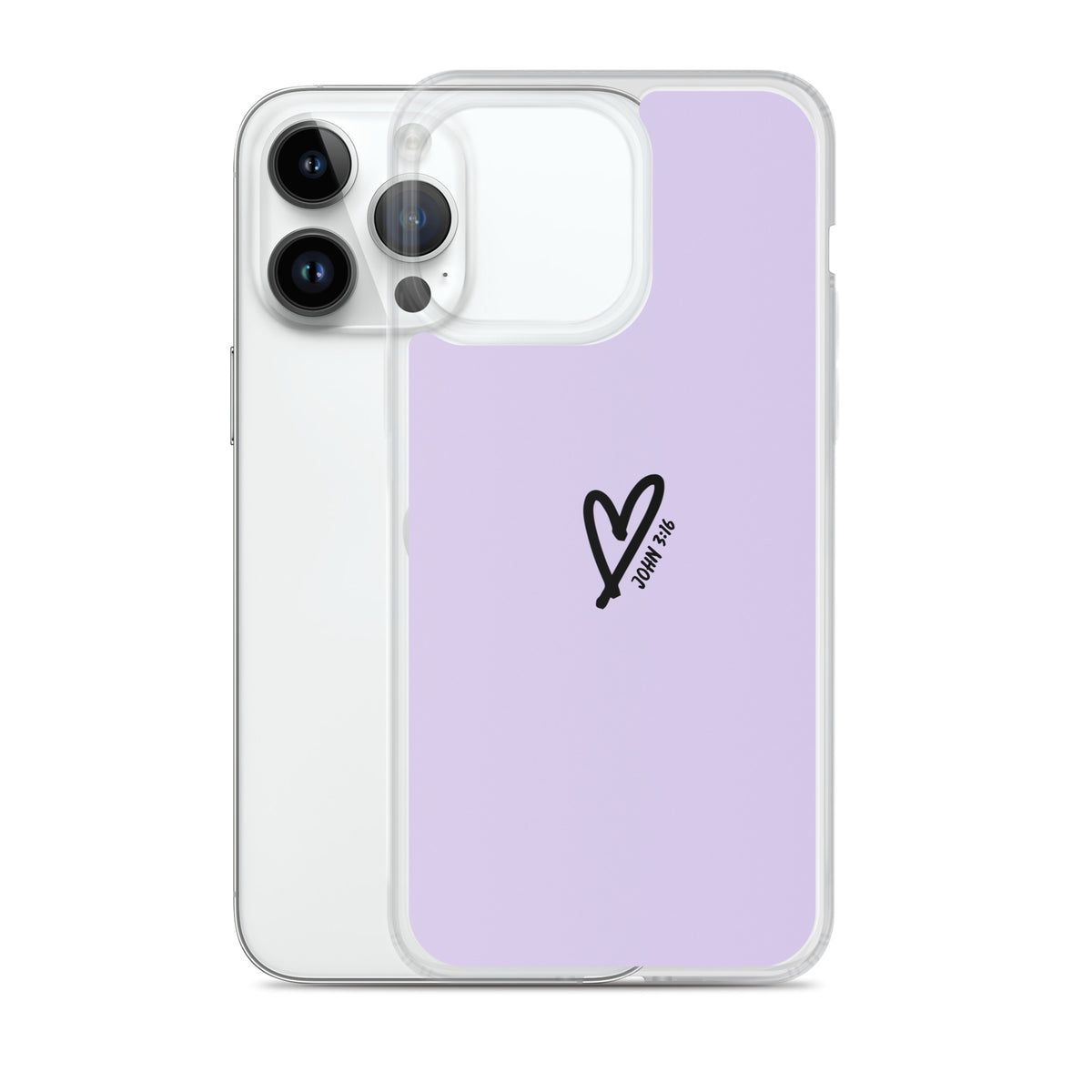 John 3:16 (lilac) - Clear Case for iPhone®