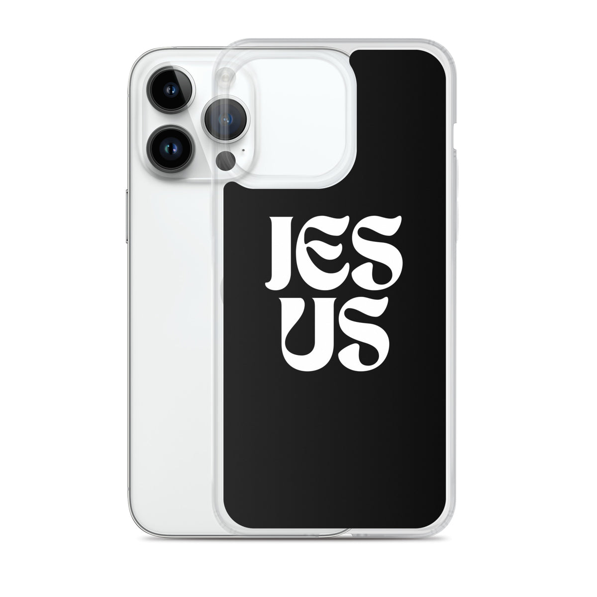 JESUS (black) - Clear Case for iPhone®