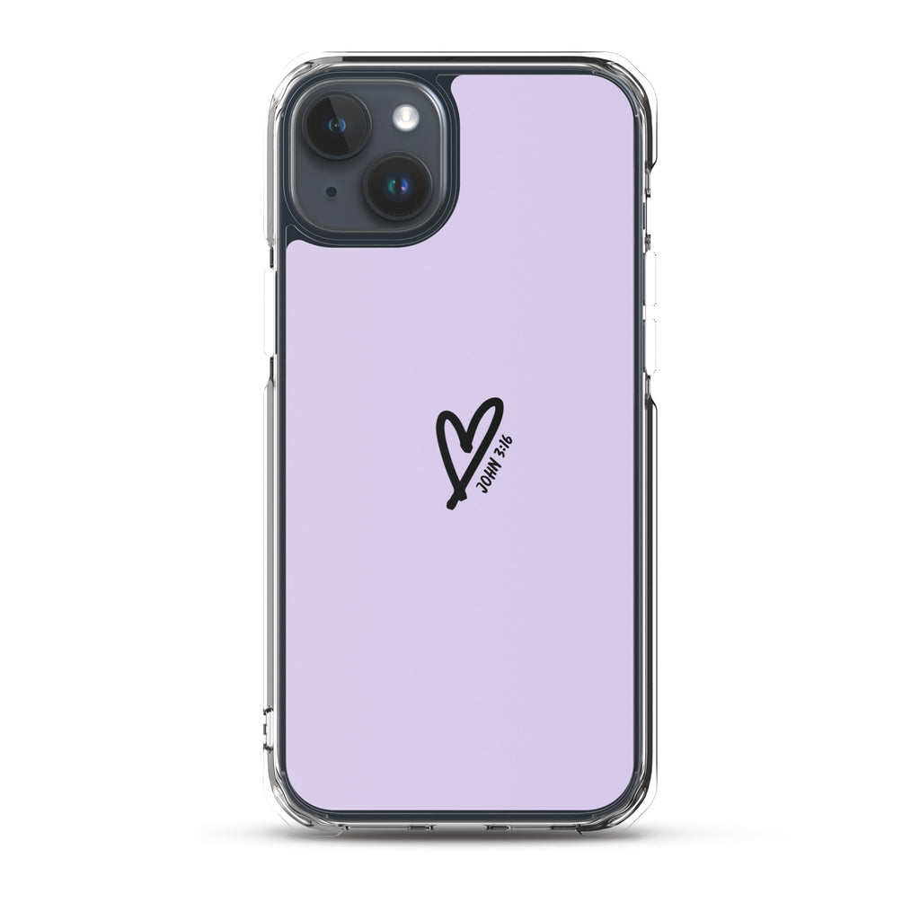 John 3:16 (lilac) - Clear Case for iPhone®