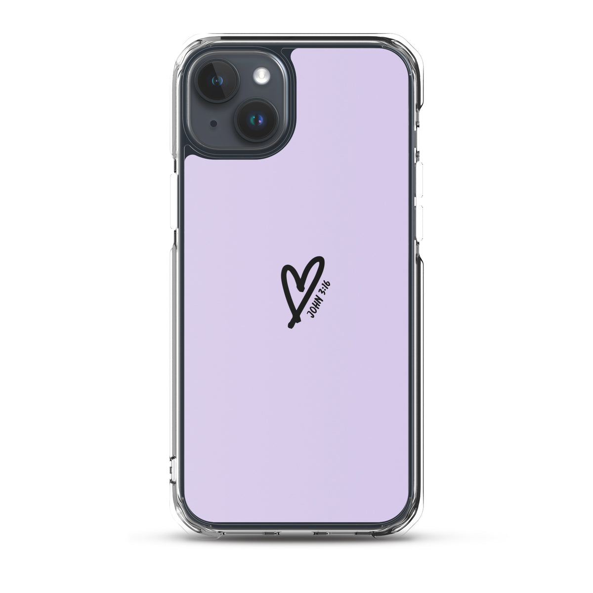 John 3:16 (lilac) - Clear Case for iPhone®