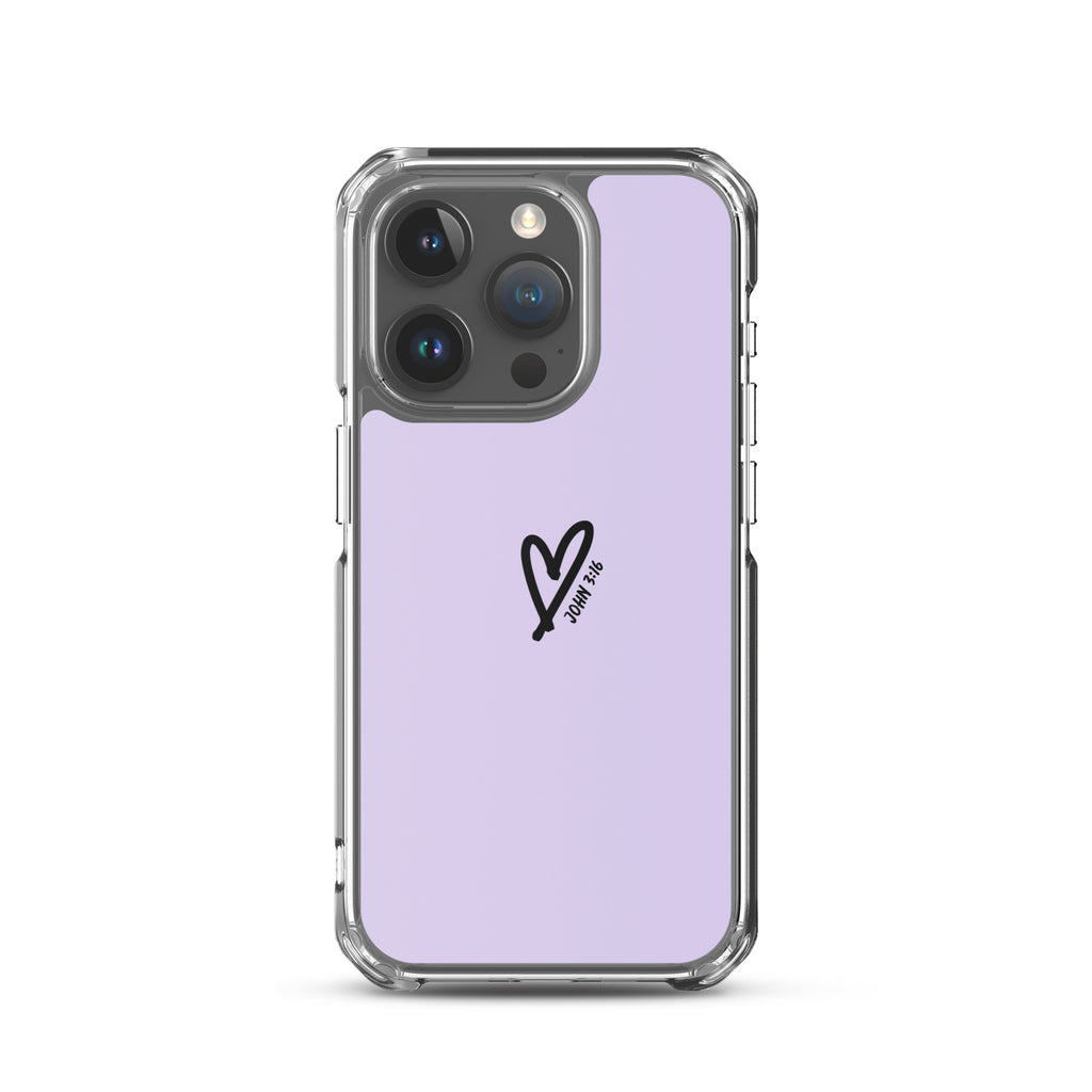 John 3:16 (lilac) - Clear Case for iPhone®