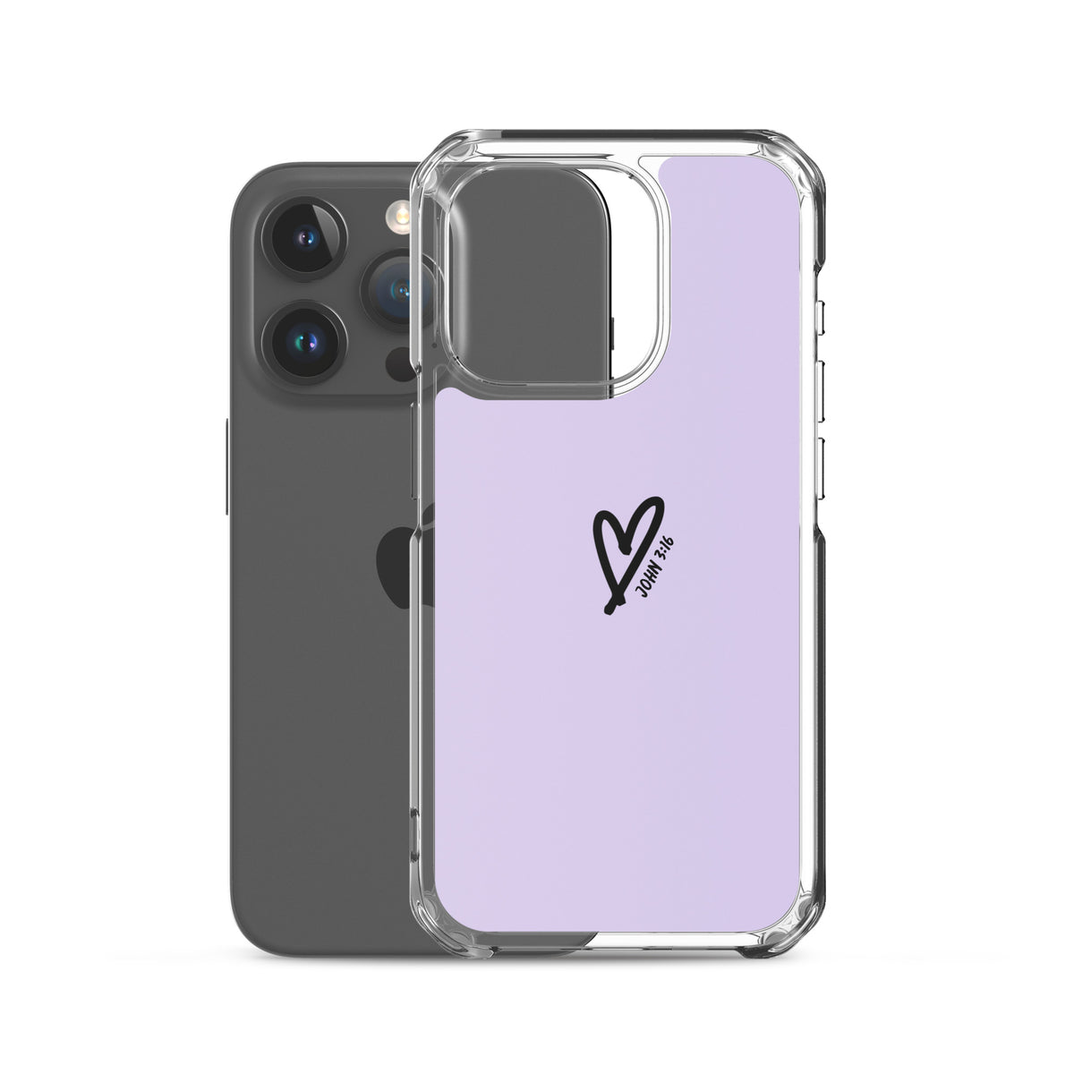 John 3:16 (lilac) - Clear Case for iPhone®