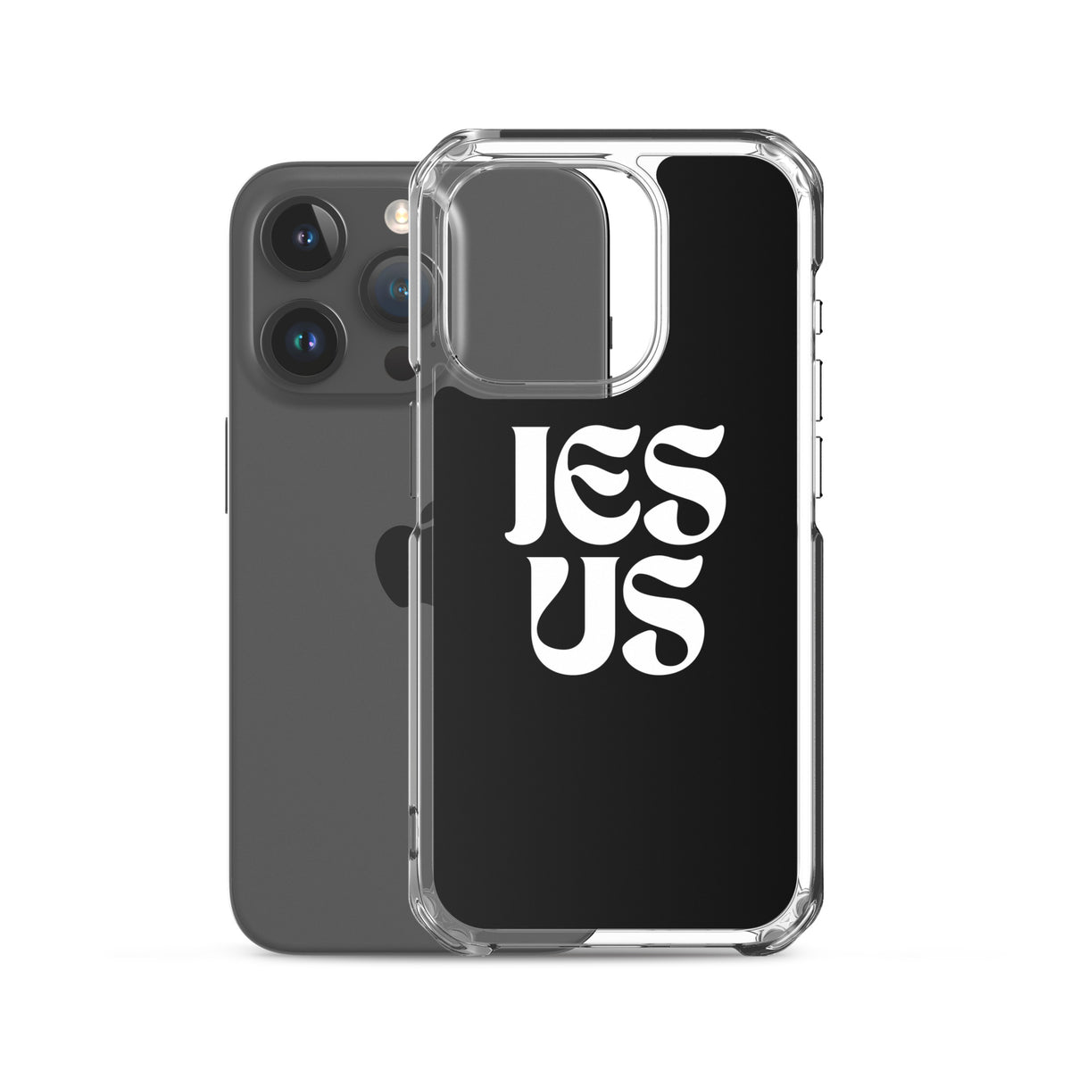 JESUS (black) - Clear Case for iPhone®