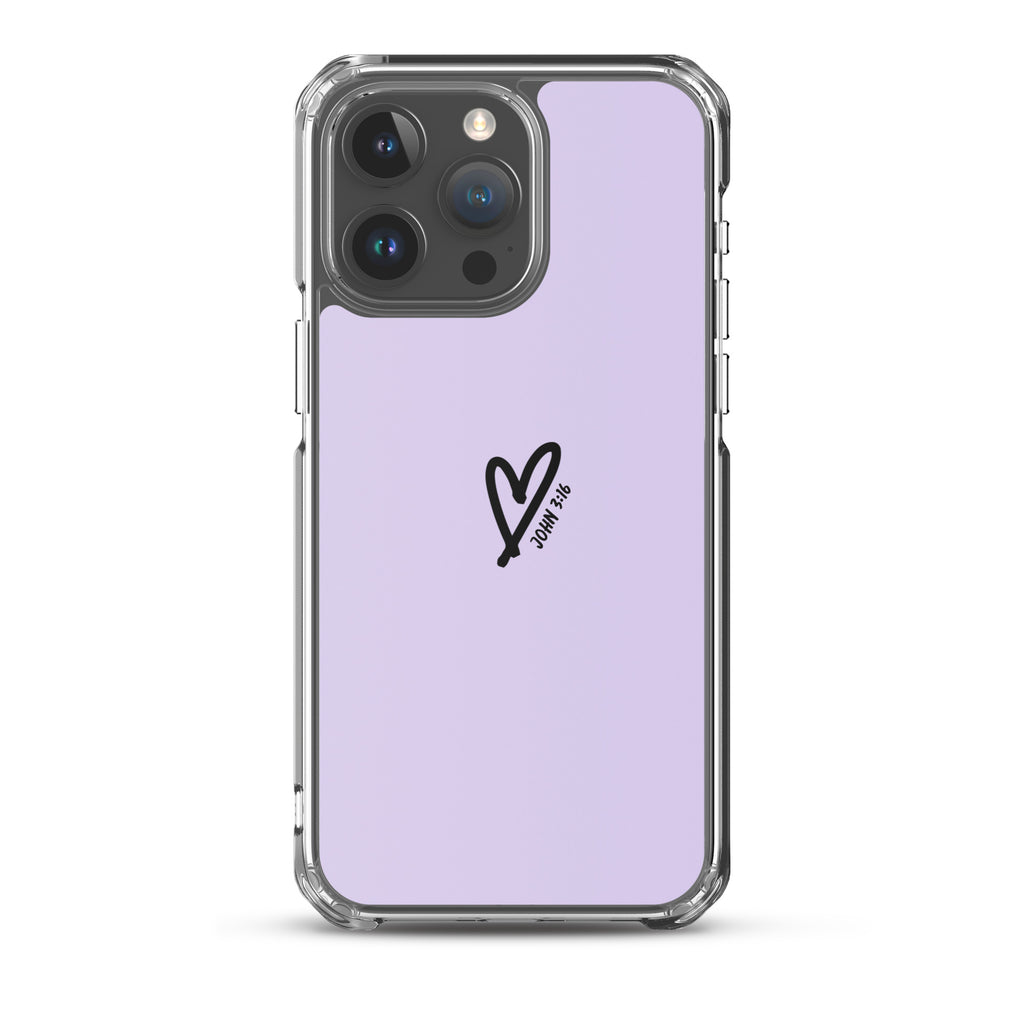 John 3:16 (lilac) - Clear Case for iPhone®