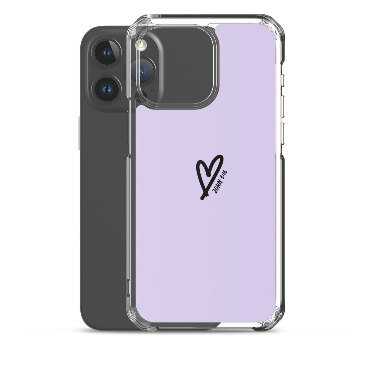 John 3:16 (lilac) - Clear Case for iPhone®