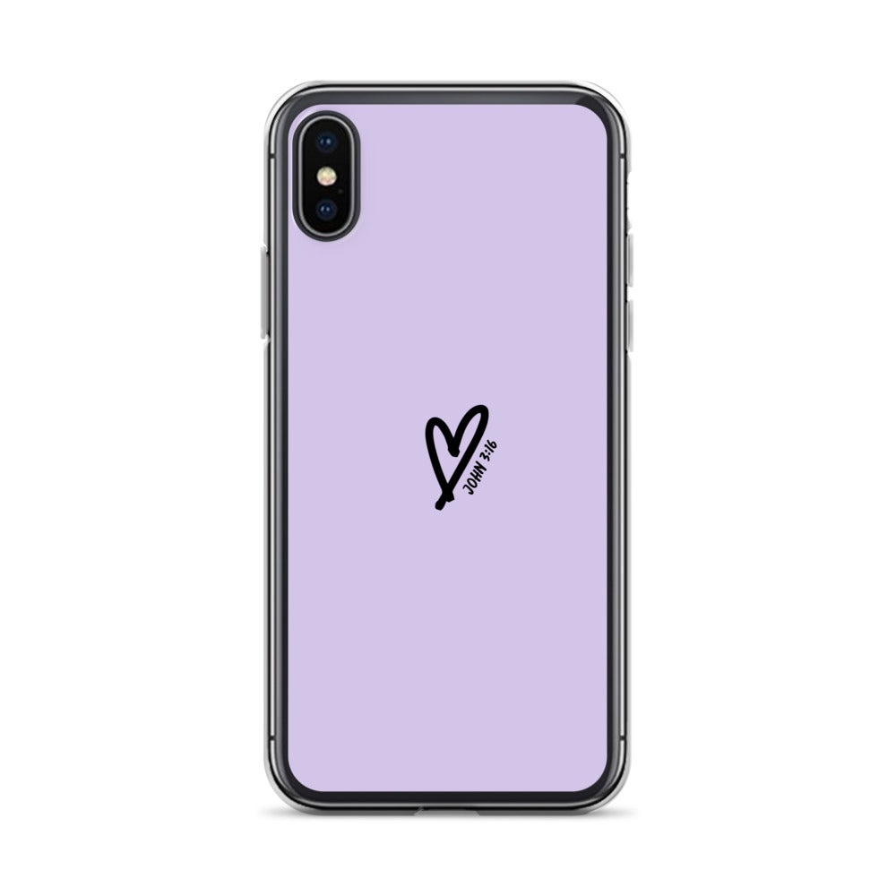 John 3:16 (lilac) - Clear Case for iPhone®