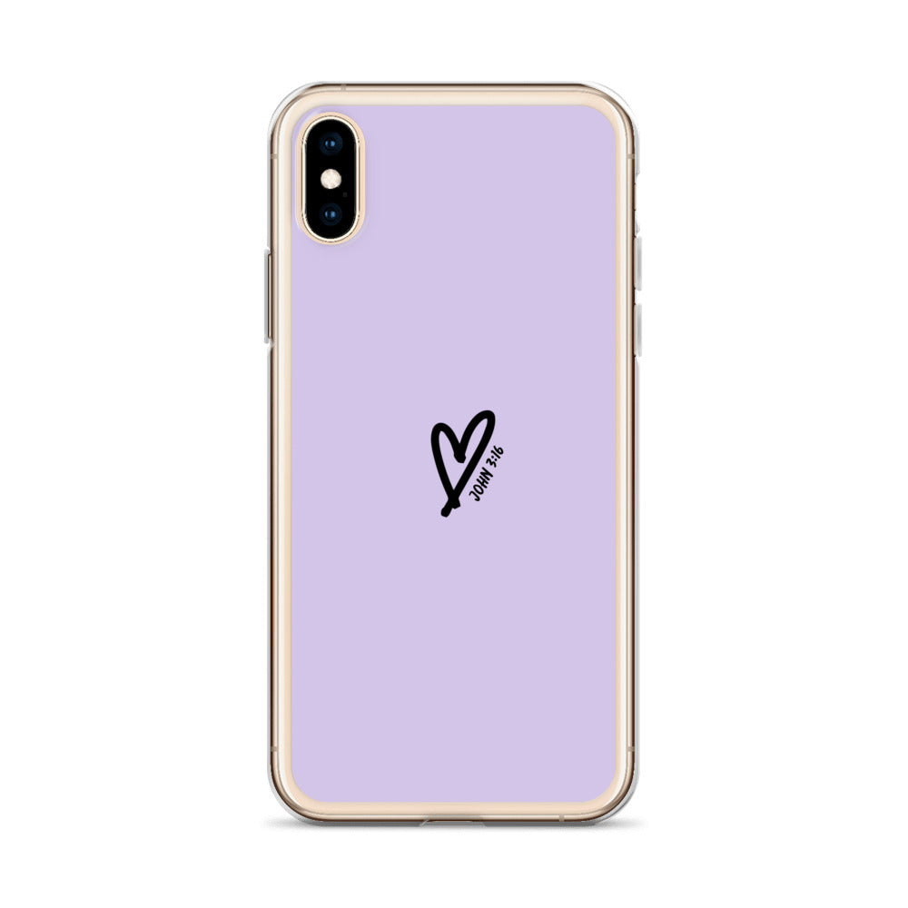 John 3:16 (lilac) - Clear Case for iPhone®