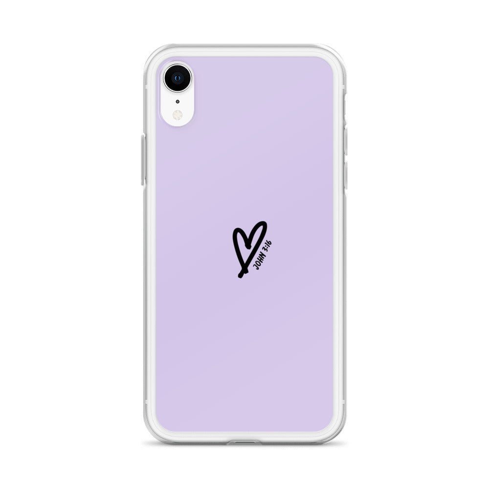 John 3:16 (lilac) - Clear Case for iPhone®