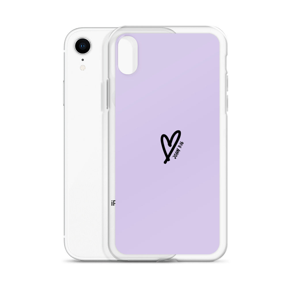 John 3:16 (lilac) - Clear Case for iPhone®
