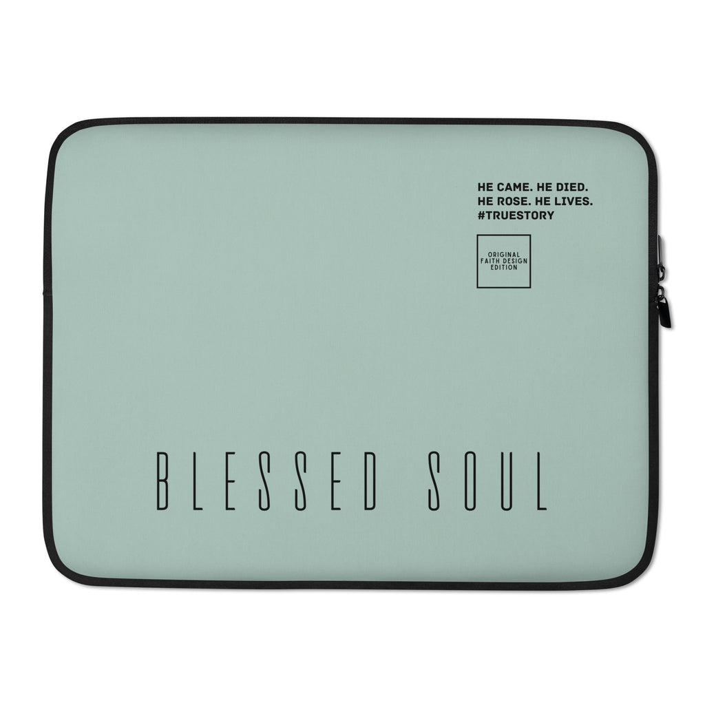 Blessed soul - Laptop sleeve (mint; 2 sizes)