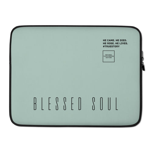 Blessed soul - Laptop sleeve (mint; 2 sizes)