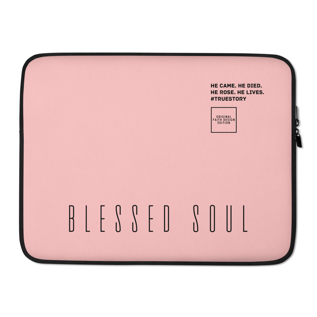 Blessed soul - Laptop sleeve (rose; 2 sizes)