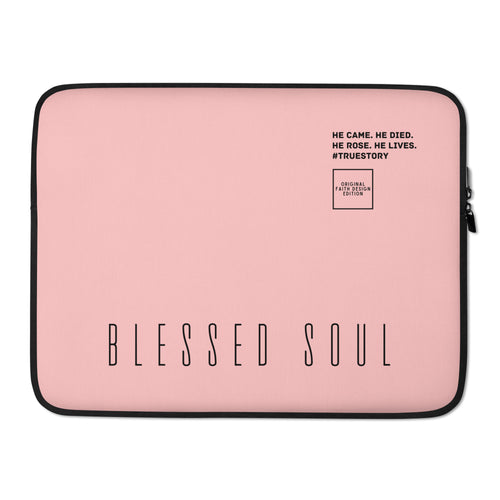 Blessed soul - Laptop sleeve (rose; 2 sizes)