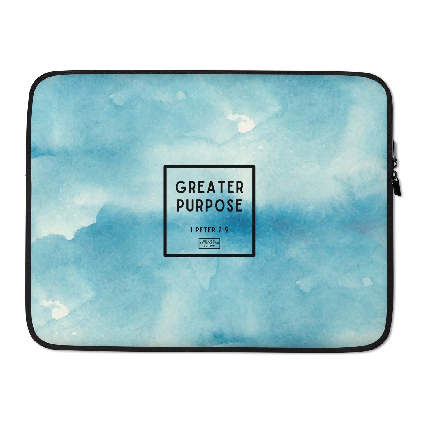 Greater purpose - Laptop sleeve (sky blue; 2 sizes)