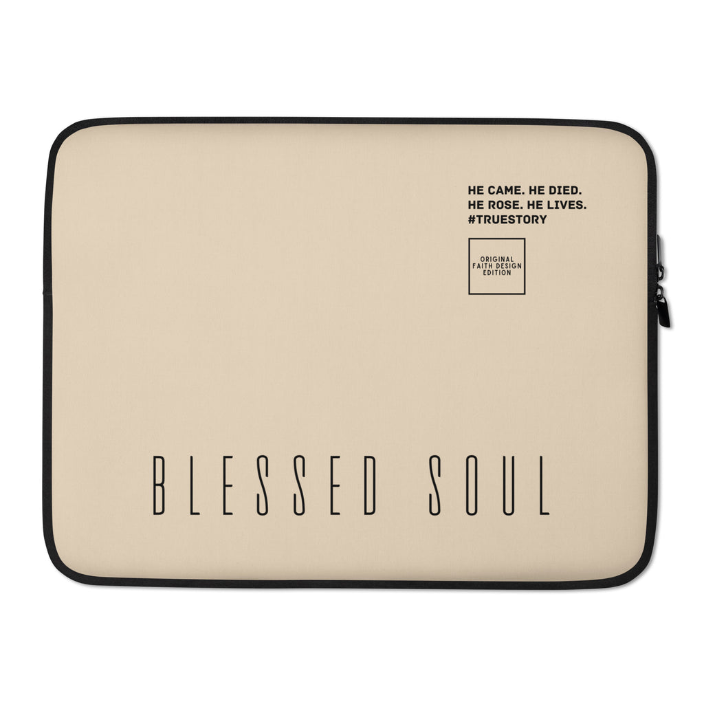 Blessed soul - Laptop Sleeve (neutral; 2 sizes)