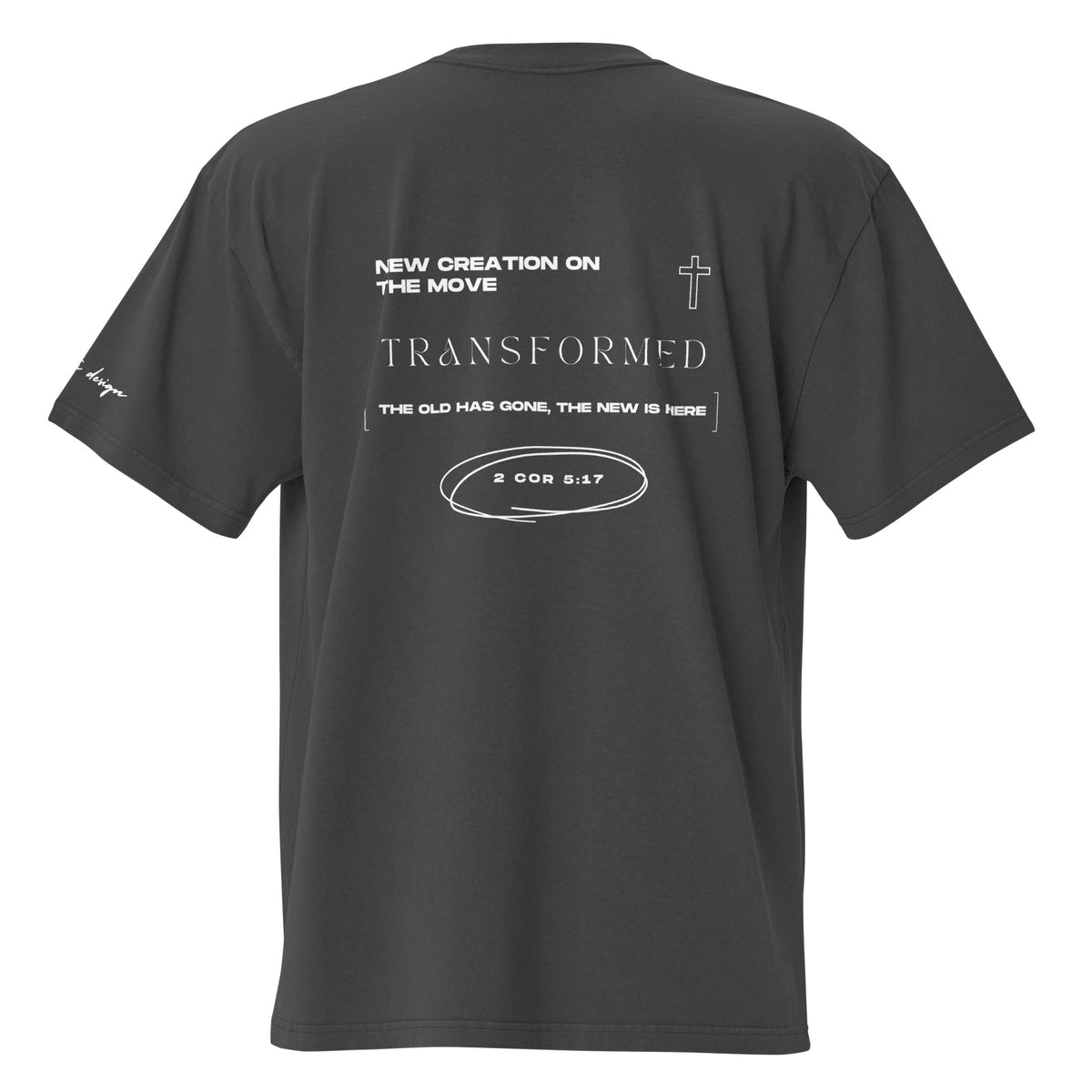 TRANSFORMED - Oversized faded tee (dark grey)