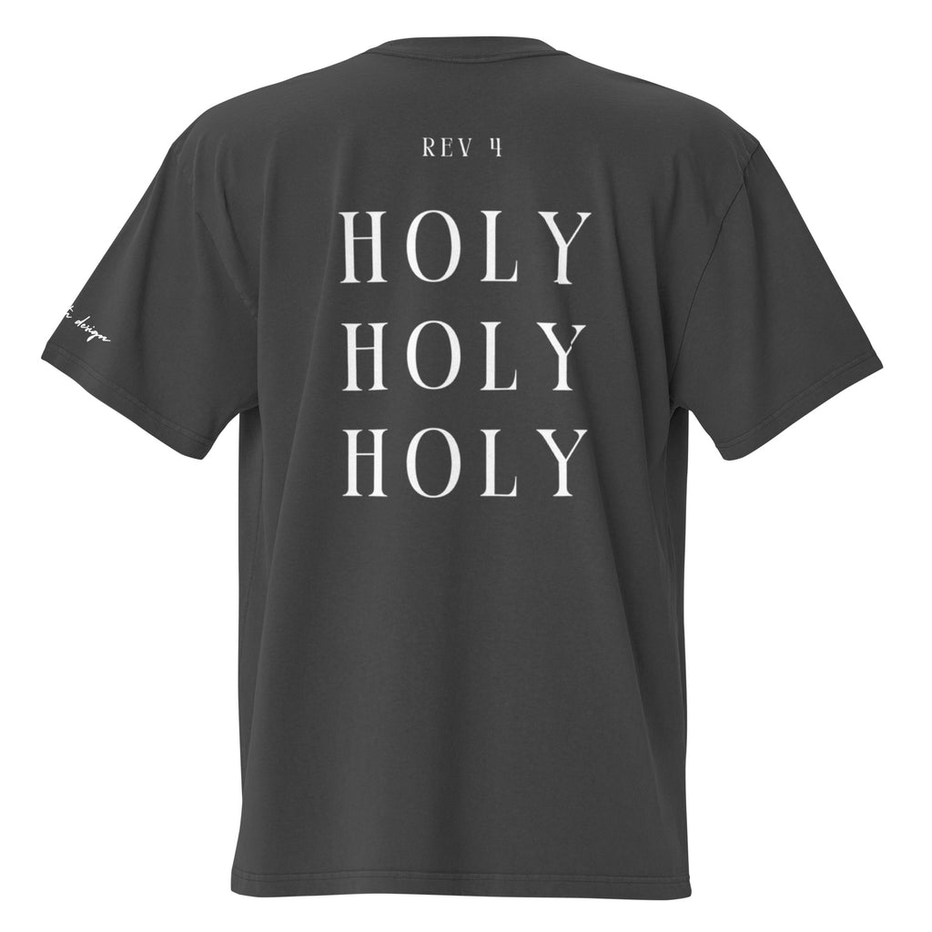 HOLY - Oversized faded tee (dark grey)