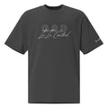 GOD IS IN CONTROL - Oversized faded tee (dark grey)