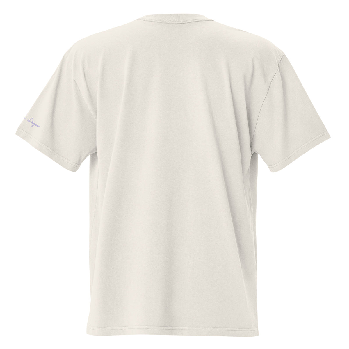 FOR HIS GLORY - Oversized faded tee (bone white; front print)