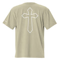 CROSS - Oversized faded tee (soft green)