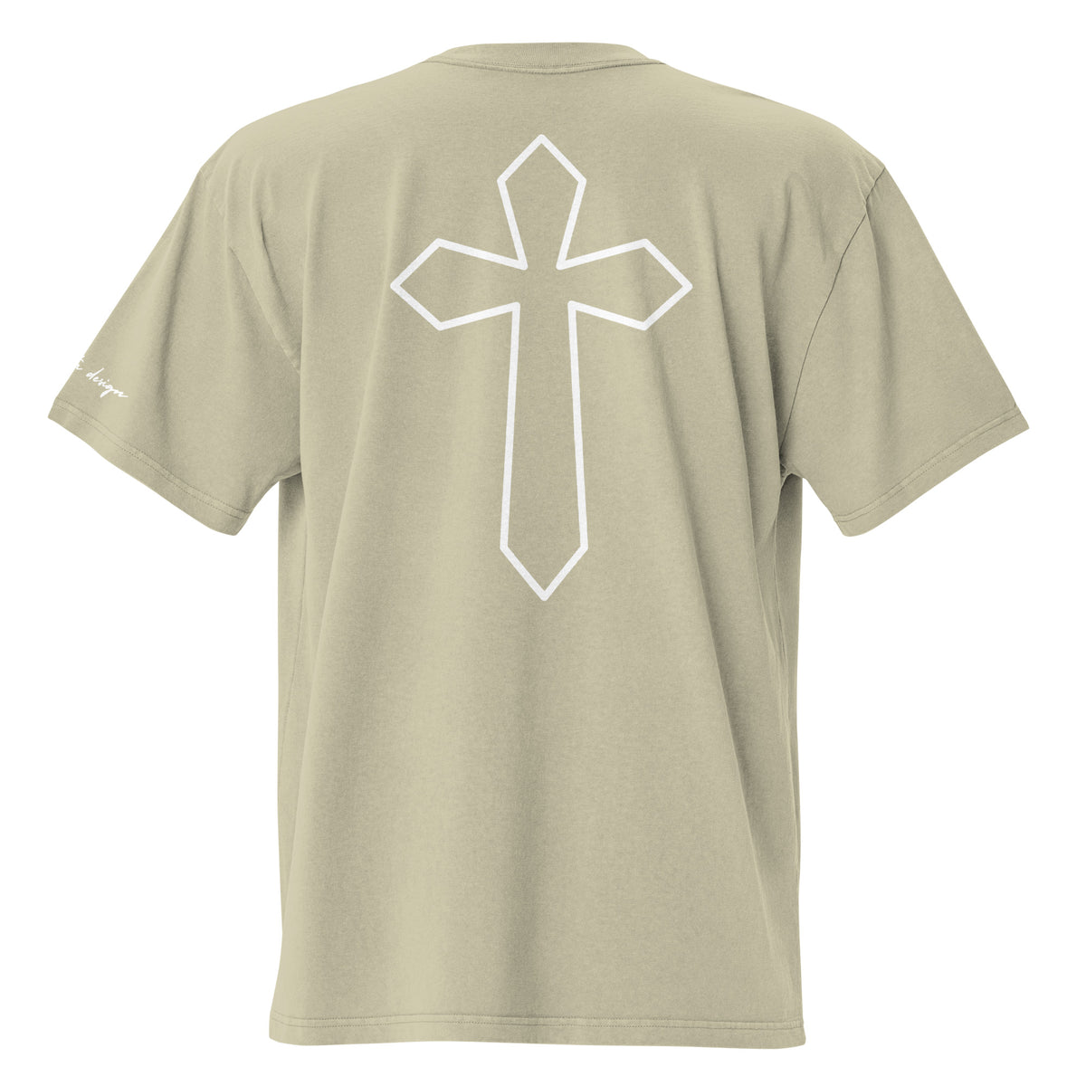 CROSS - Oversized faded tee (soft green)