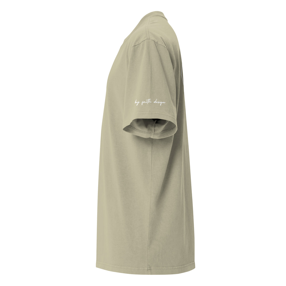 CROSS - Oversized faded tee (soft green)