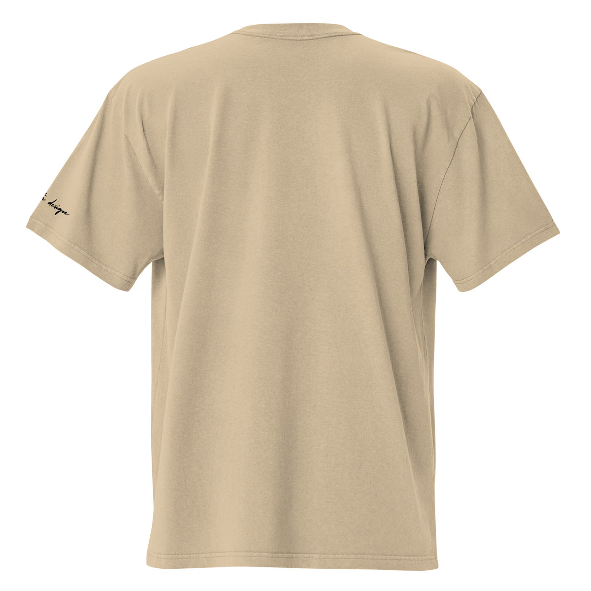 UNSTRESSED - Oversized faded tee (beige)
